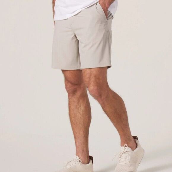 Normal Brand Hybrid Shorts Mens 31 Stretch Chino Performance 8" Zip Pocket Golf - Picture 1 of 15